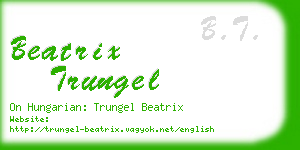 beatrix trungel business card